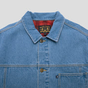 Pass~Port Workers Club Lined Denim Jacket - Washed Light Indigo