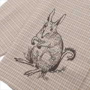 Pass~Port & May Gibbs Bush Greeting Workers Check Long Sleeve Shirt - Tan