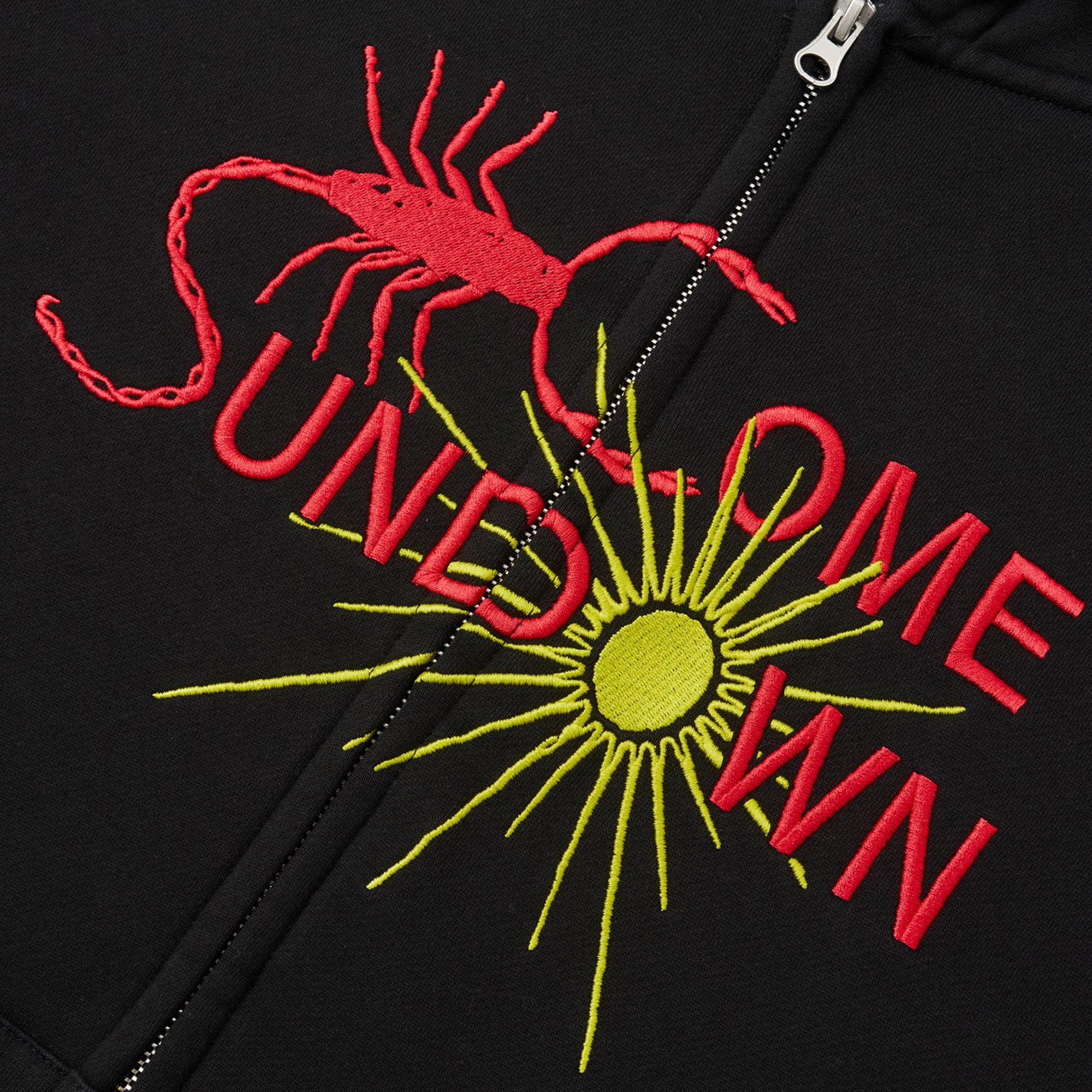Come Sundown Entomology Zip Hood - Black