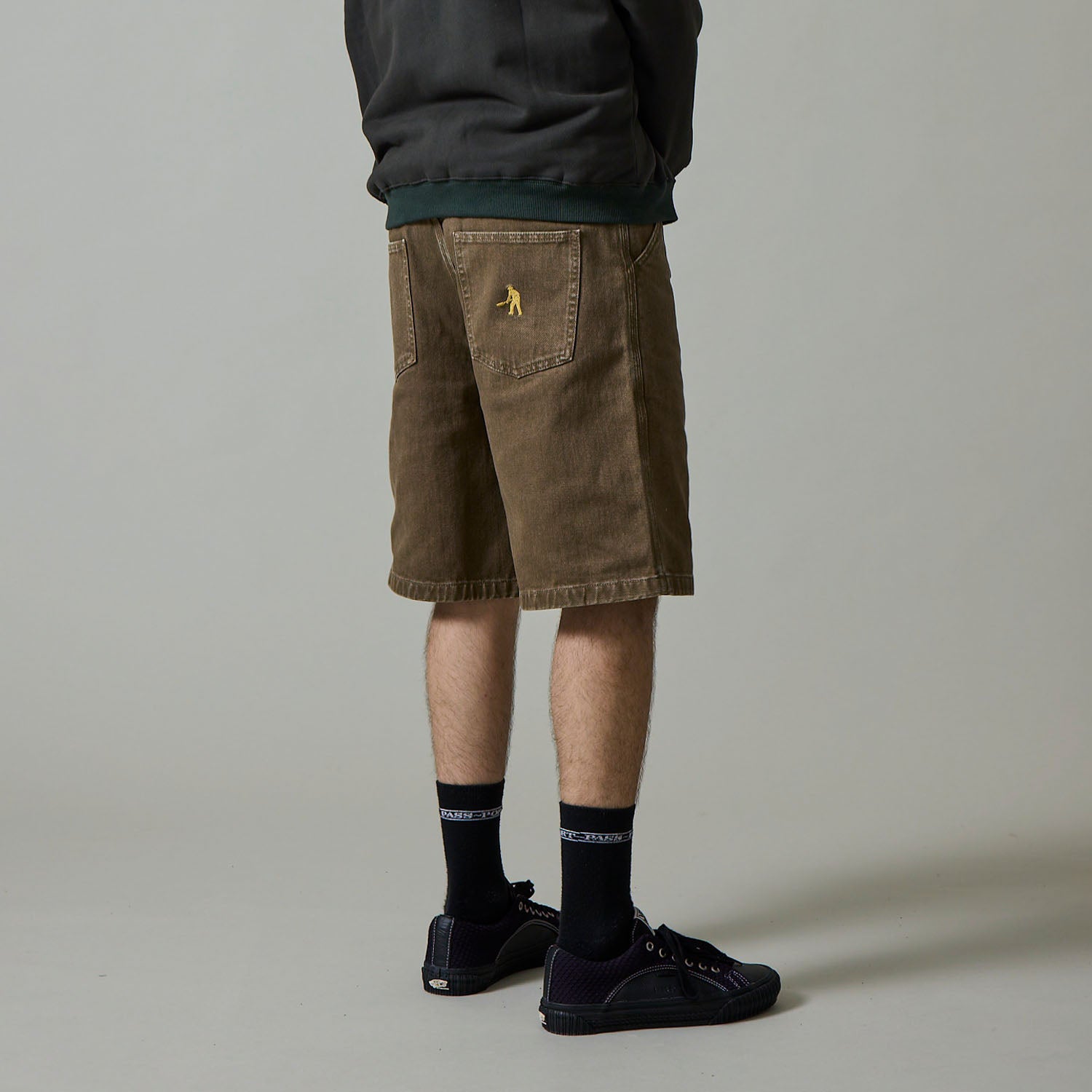 Pass~Port Quandong Workers Club Jean Short - Washed Brown