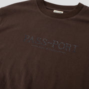 Pass~Port Store & Gallery Exclusive Wired Logo Tee - Bark