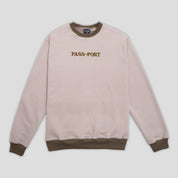 Pass~Port Official Contrast Organic Sweater - Khaki