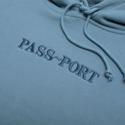 Pass~Port Official Contrast Organic Hoodie - Baltic Blue