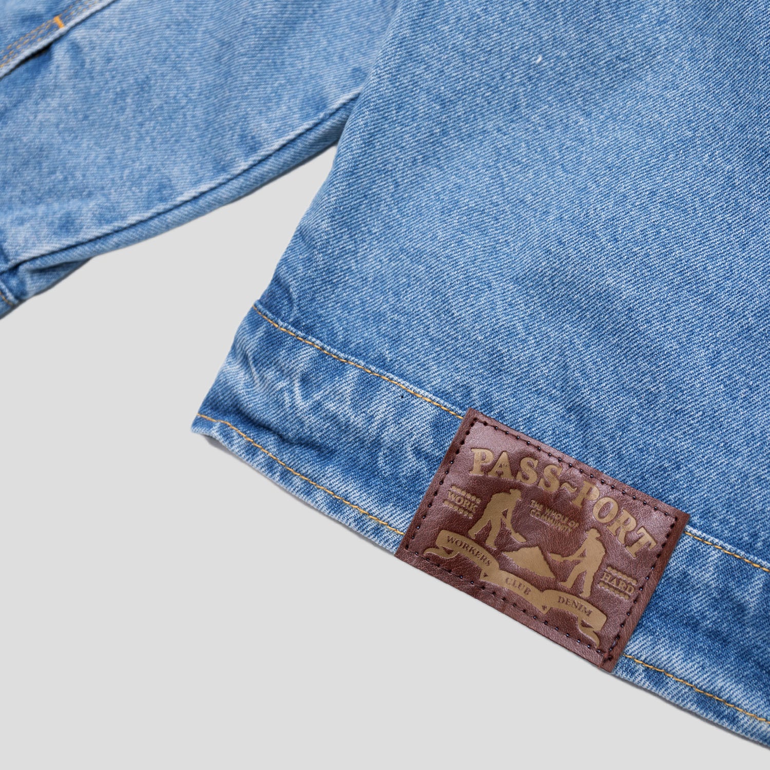 Pass~Port Workers Club Lined Denim Jacket - Washed Light Indigo