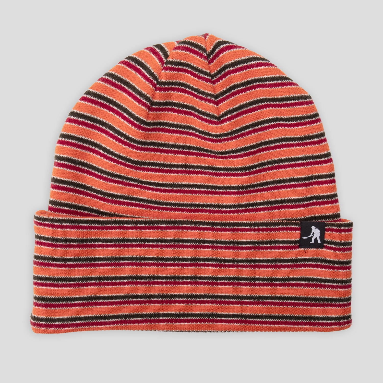 Pass~Port Organic Cotton Stripe Knit Beanie - Orange Multi