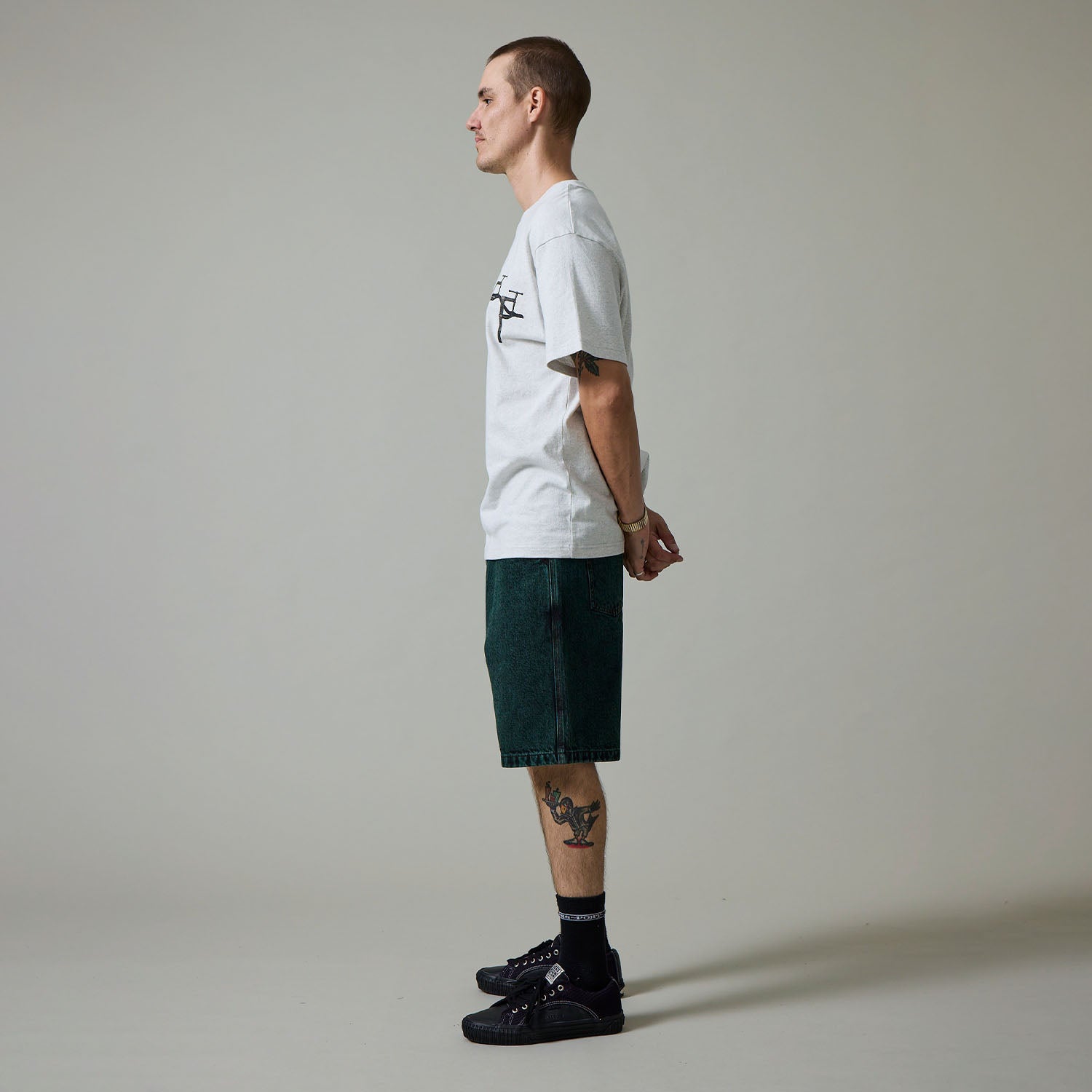 Pass~Port Workers Club Short - Dark Green Over-Dye