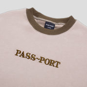 Pass~Port Official Contrast Organic Sweater - Khaki