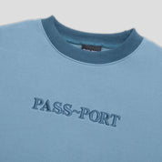 Pass~Port Official Contrast Organic Sweater - Baltic Blue