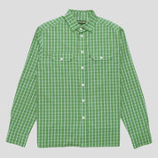 Pass~Port Workers Check Shirt Long Sleeve - Green