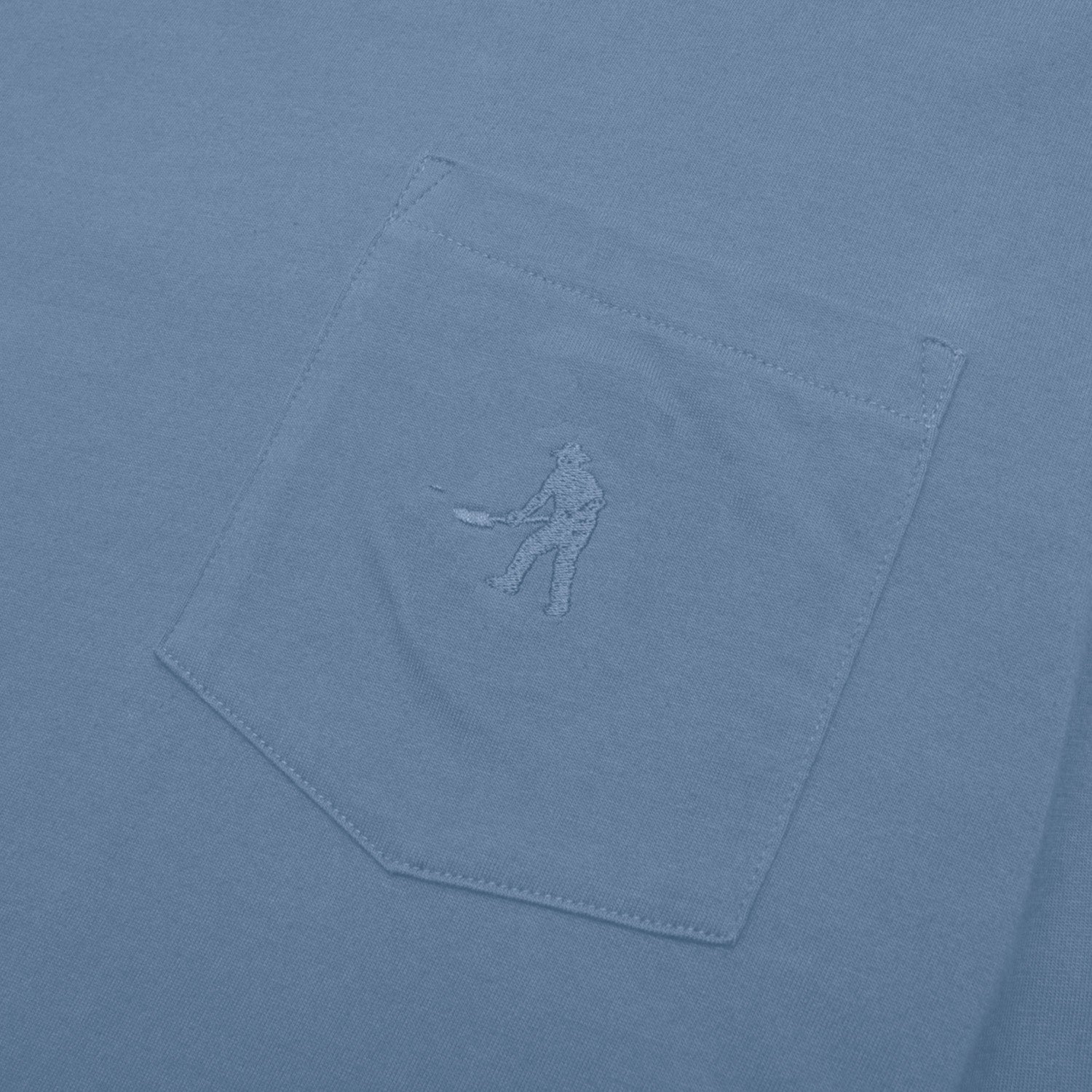 Pass~Port Organic Pocket Long-sleeve Tee - Blue