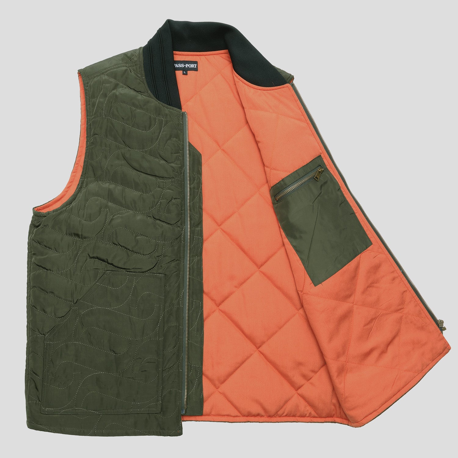 Pass~Port Tilde Puff Packers Vest - Forest Green