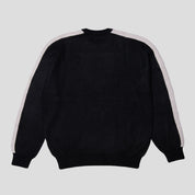 Hoddle Warped Logo Knit - Black / Grey