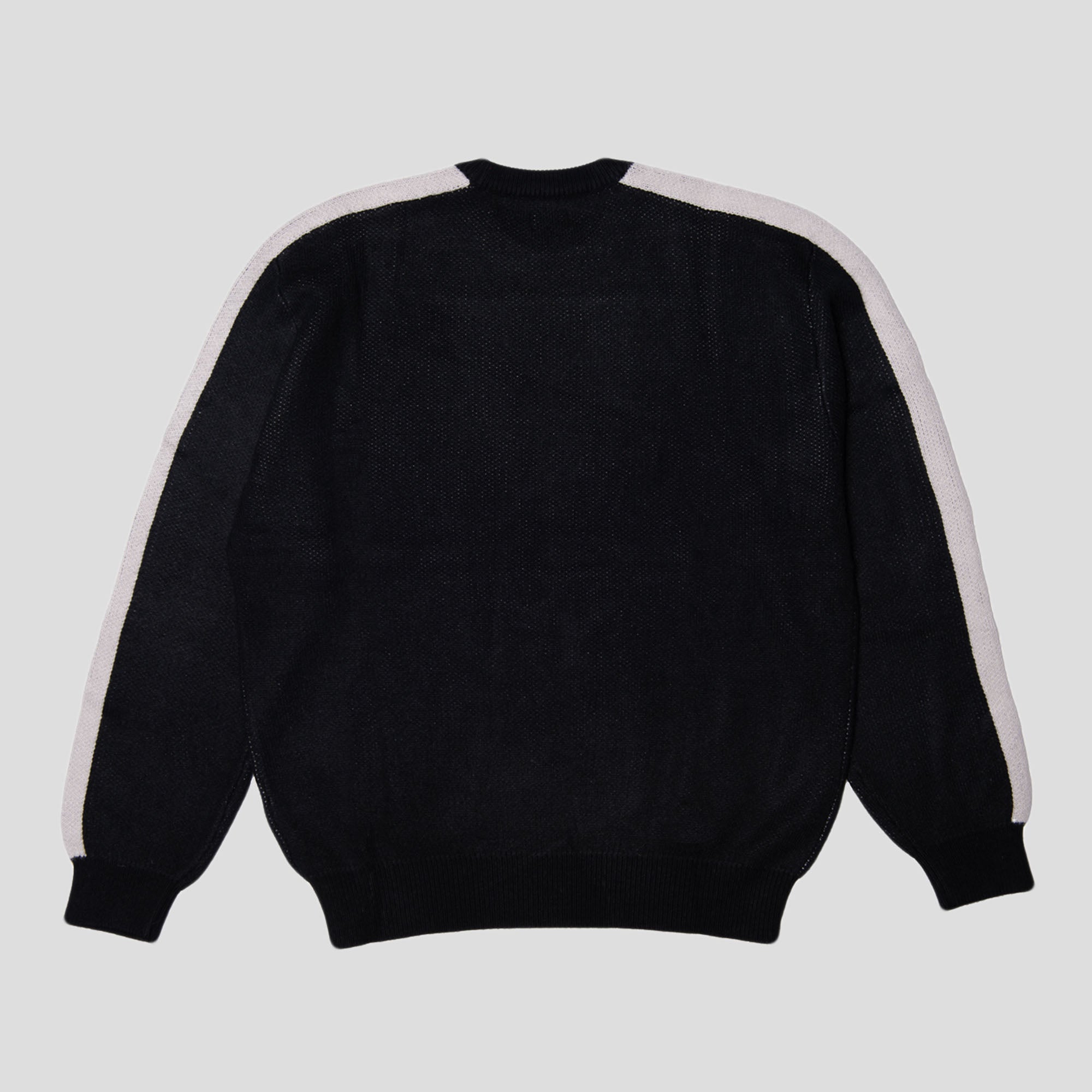 Hoddle Warped Logo Knit - Black / Grey