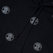 Hoddle Jeans Dot Logo Hoodie - Black