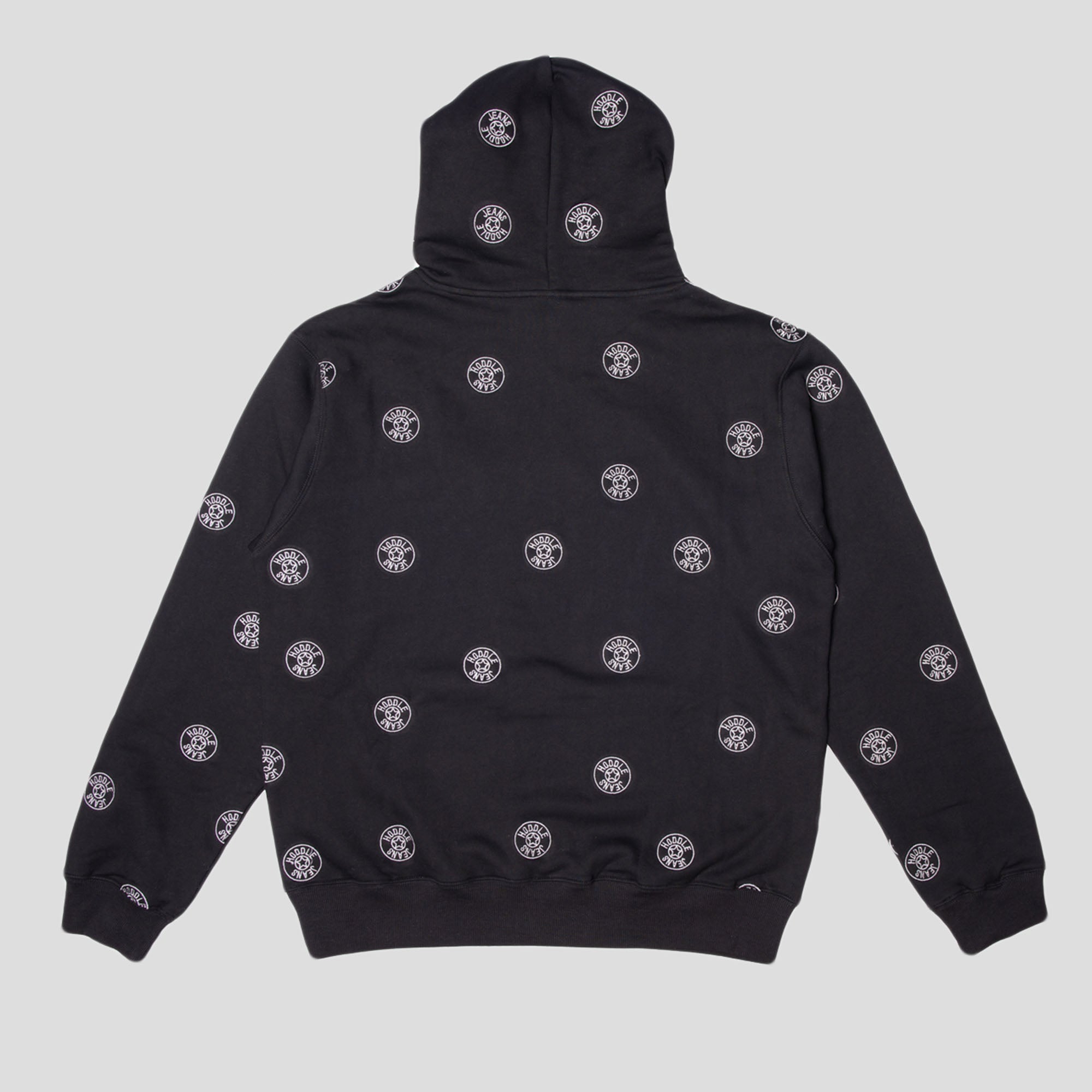 Hoddle Jeans Dot Logo Hoodie - Black