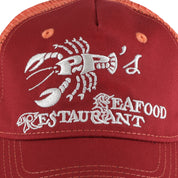 Pass~Port Seafood Staff Packers Trucker - Lobster Red
