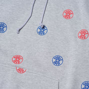 Hoddle Jeans Dot Logo Hoodie - Grey