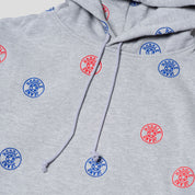 Hoddle Jeans Dot Logo Hoodie - Grey