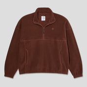 Polar Skate Co. Ivan Half Zip Sweater - Wine