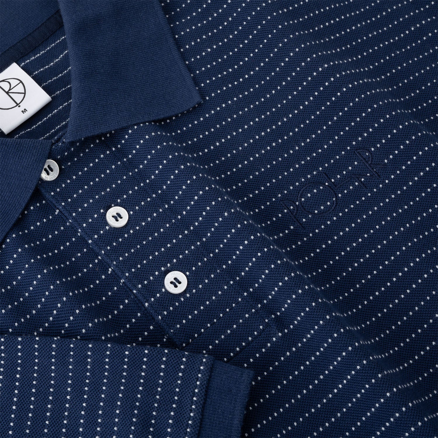 Polar Skate Co. Dots Surf Polo Shirt - Dark Blue