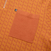 Pass~Port Drain Knit Polo - Burnt Orange