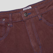 Hoddle 12 Ounce Denim Ranger Jean - Brown / Blue Stitch