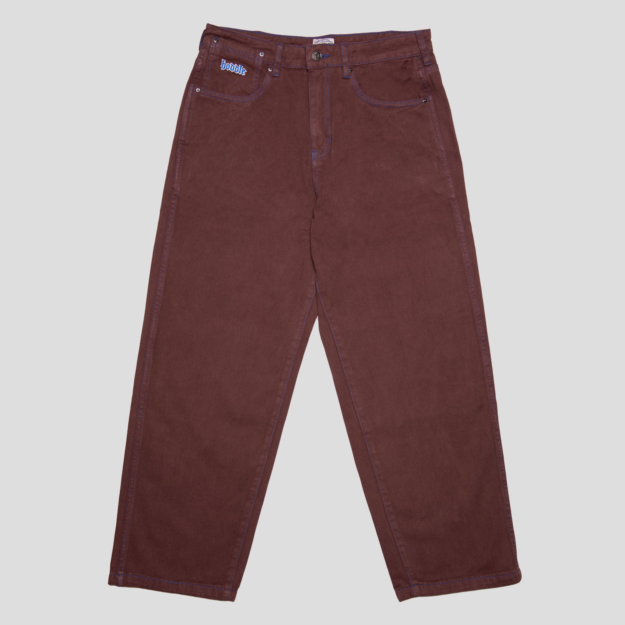 Hoddle 12 Ounce Denim Ranger Jean - Brown / Blue Stitch