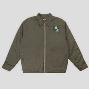 Pass~Port Dine Em' Workers Jacket - Olive