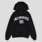 Always Do What You Should Do Stencil Pullover Hoodie - Black
