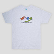 Frog Skateboards Dino Logo Tee - Ash