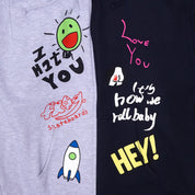 Frog Love/Hate Zip Hoodie - Navy