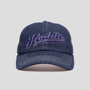 Hoddle Intarsia Script Trucker Cap - Indigo