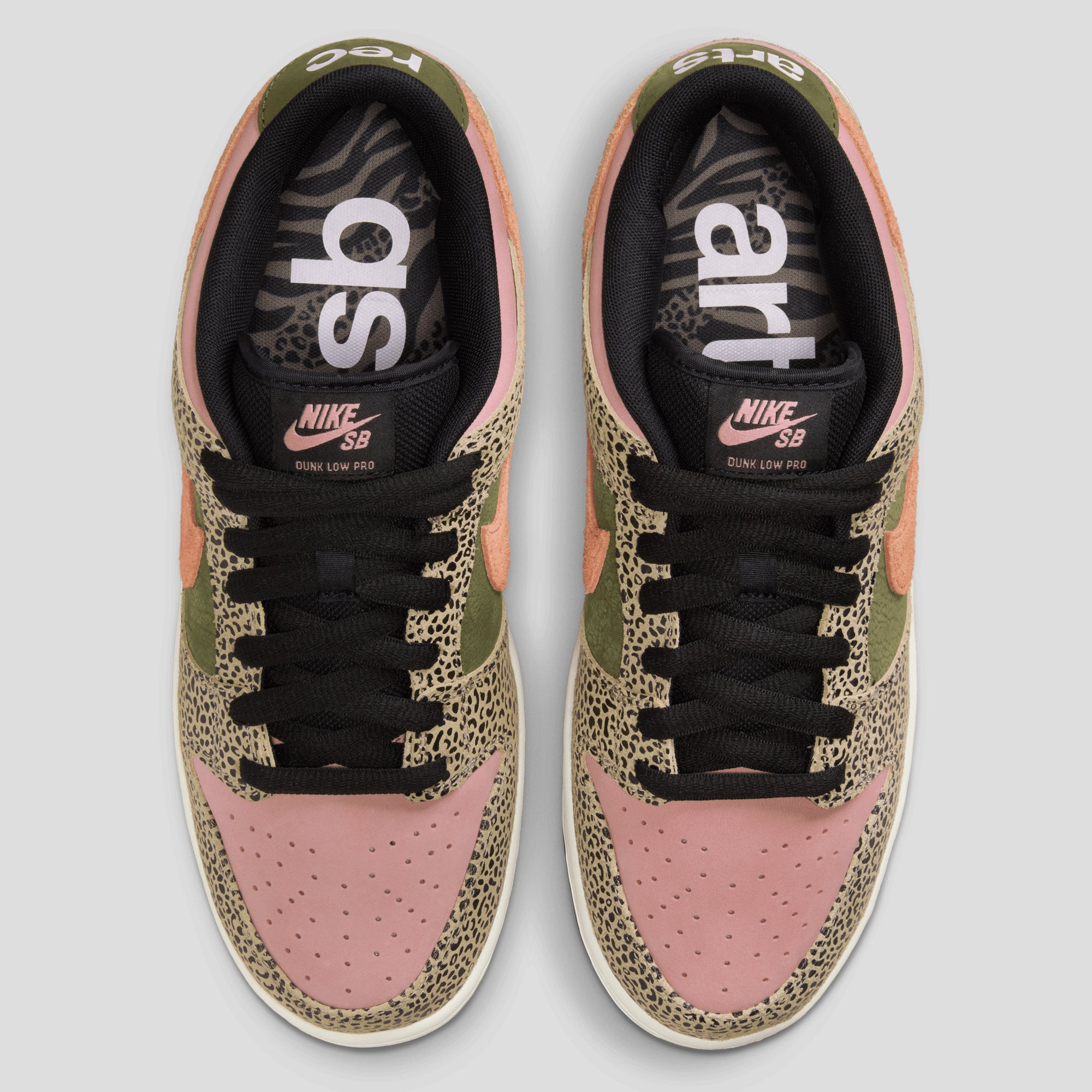 Nike SB Dunk Low Pro x Arts-Rec Skateshop - Rust Pink / Rough Green