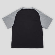 Hoddle Logo Warped Jersey Tee - Black