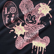 Lo-Fi Messy Tee - Washed Navy