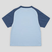Hoddle Logo Warped Jersey Tee - Blue