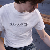 Pass~Port Store & Gallery Exclusive Wired Logo Tee - White