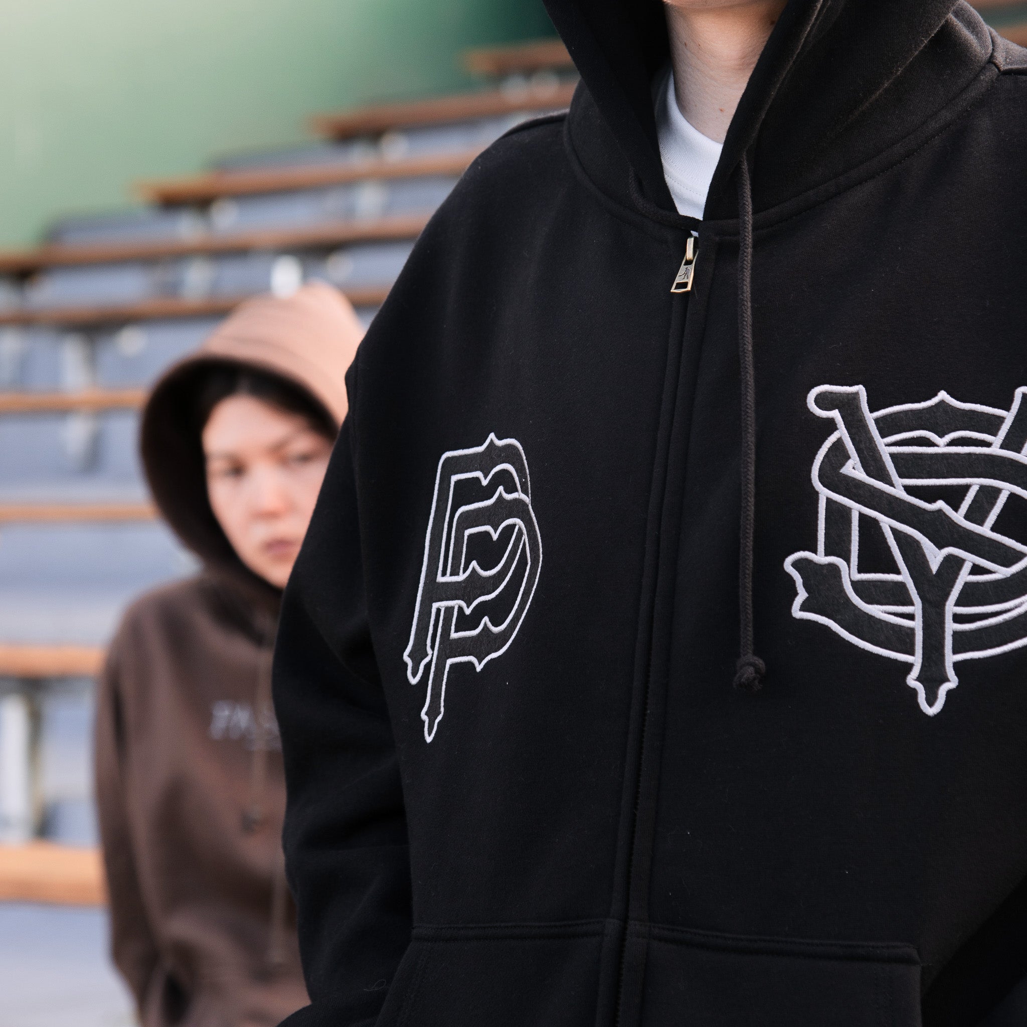 Pass~Port Store & Gallery Exclusive Syd Logo Zip Hood - Black
