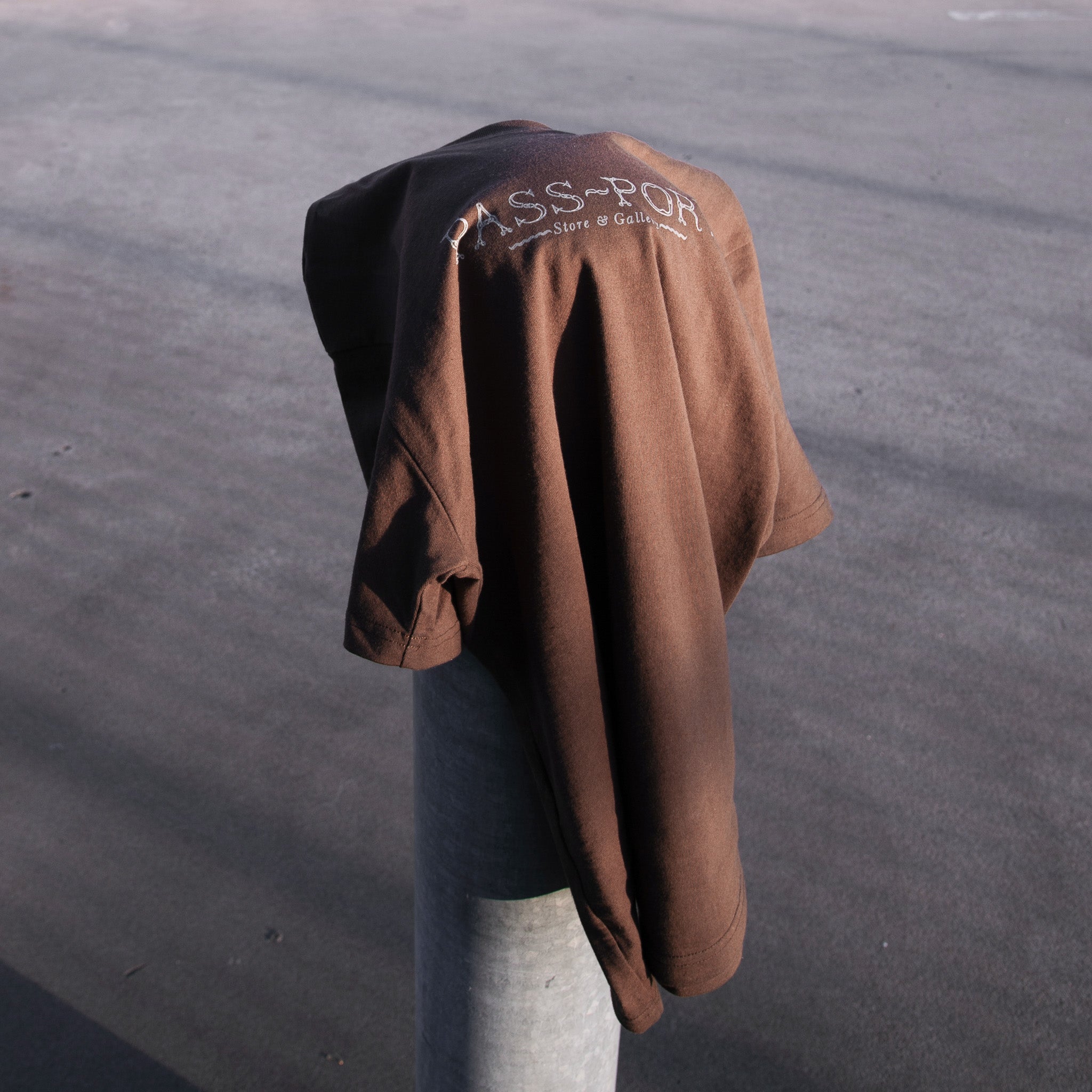 Pass~Port Store & Gallery Exclusive Wired Logo Hood - Bark