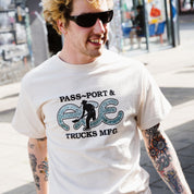 Pass~Port & Ace Trucks MFG Hammertone Tee - Natural