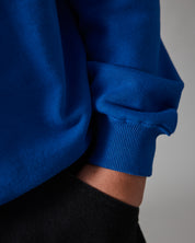 Pass~Port 4 Flowers Organic Fleece Sweater - Royal Blue