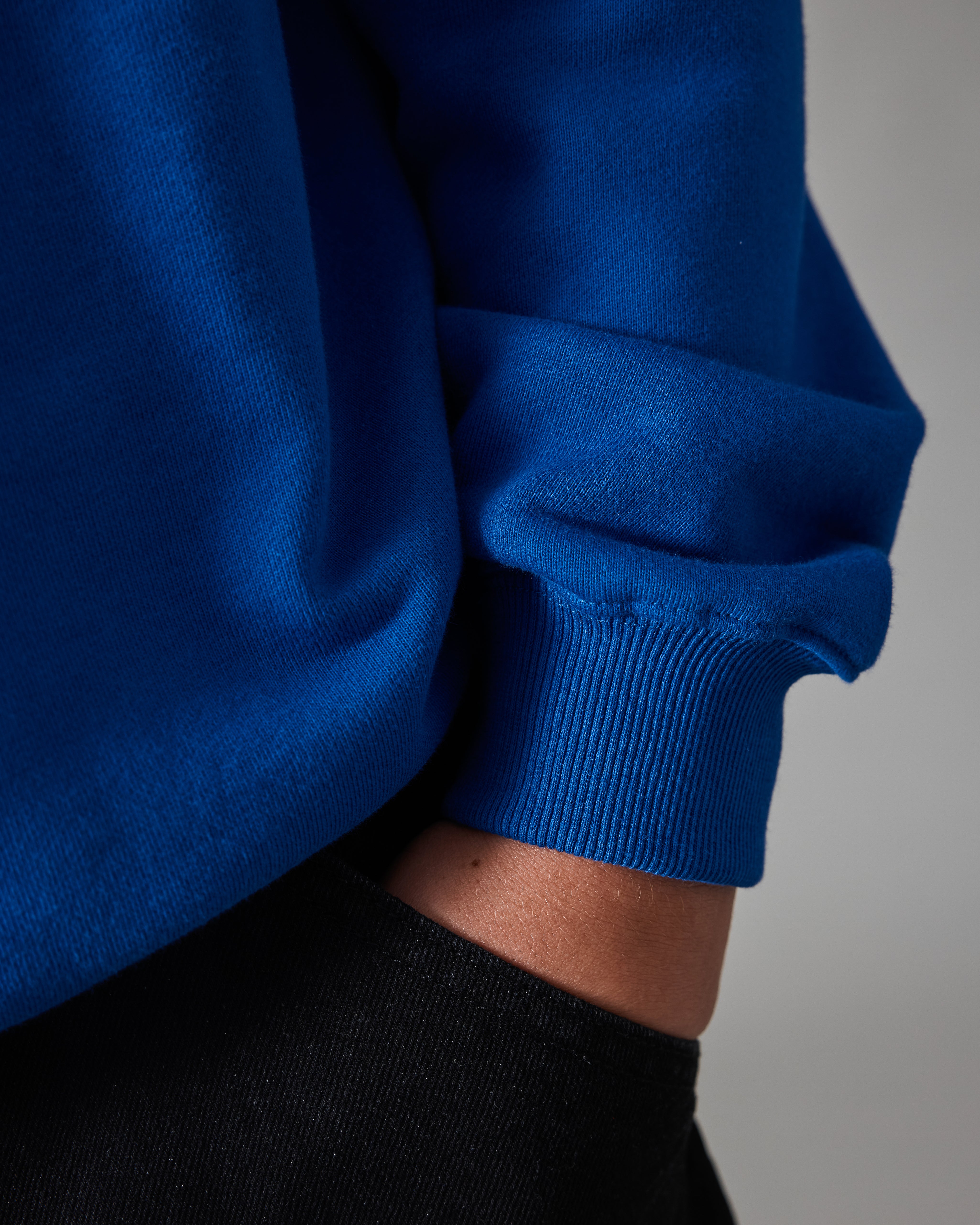 Pass~Port 4 Flowers Organic Fleece Sweater - Royal Blue