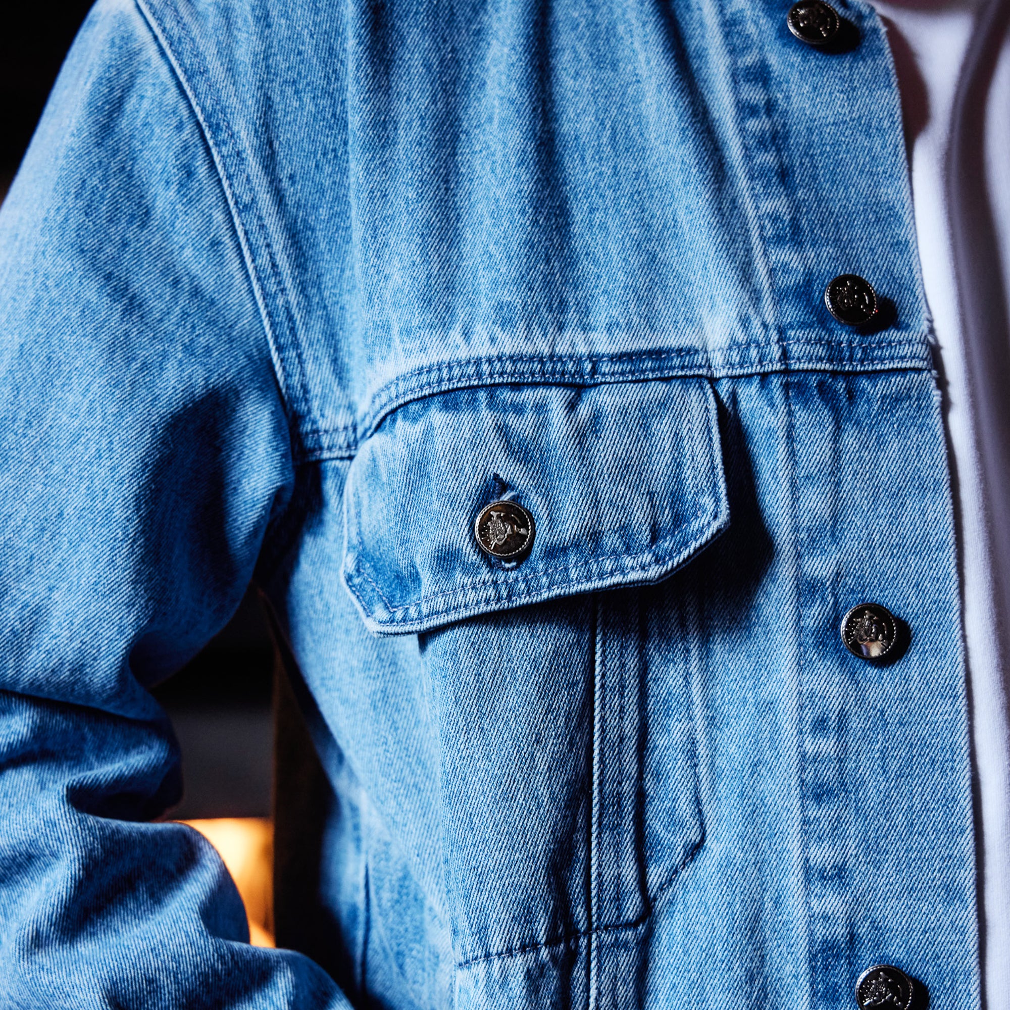 Pass~Port Australian Manufactured Denim Jacket - Light Indigo