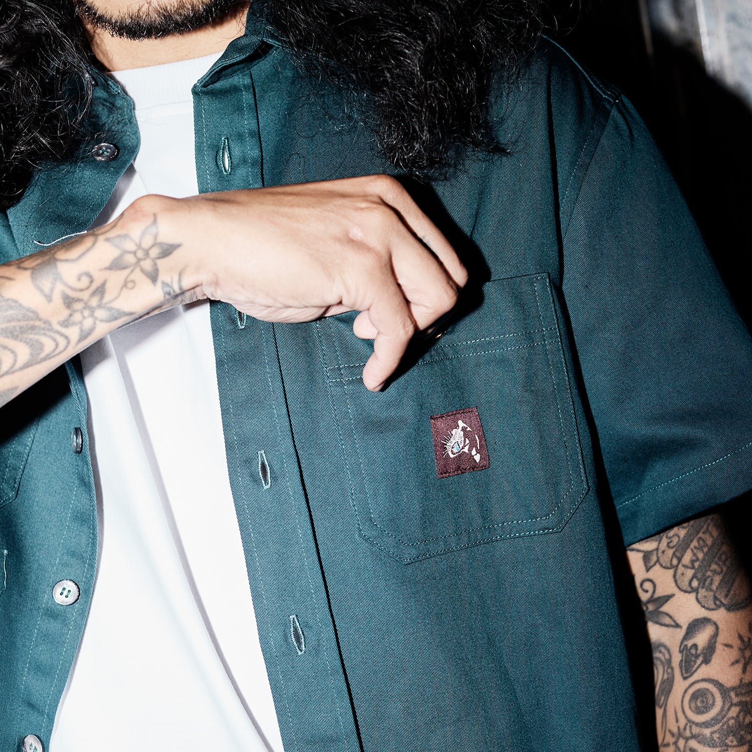 Pass~Port Australian Manufactured Short Sleeve Work Shirt - Jade Green