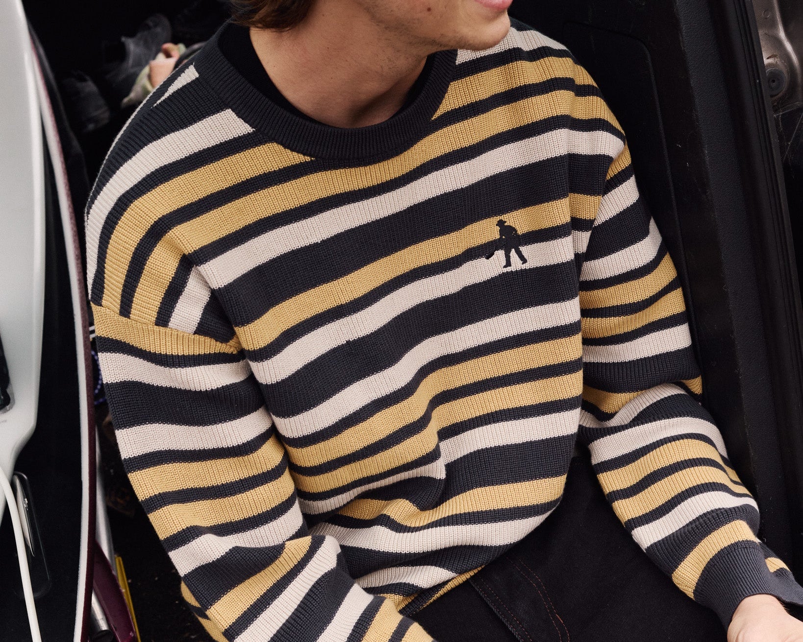 Pass~Port Solid Workers Sweater - Ash