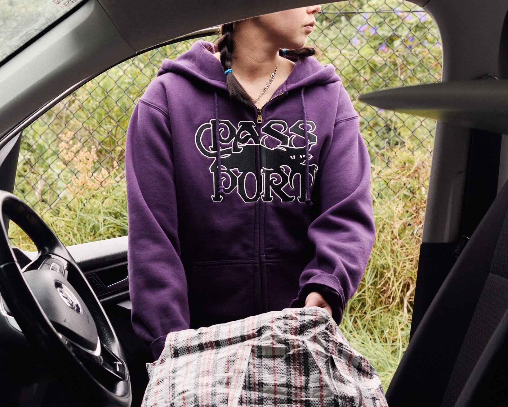 Pass~Port Solid Workers Zip Hood - Washed Bark