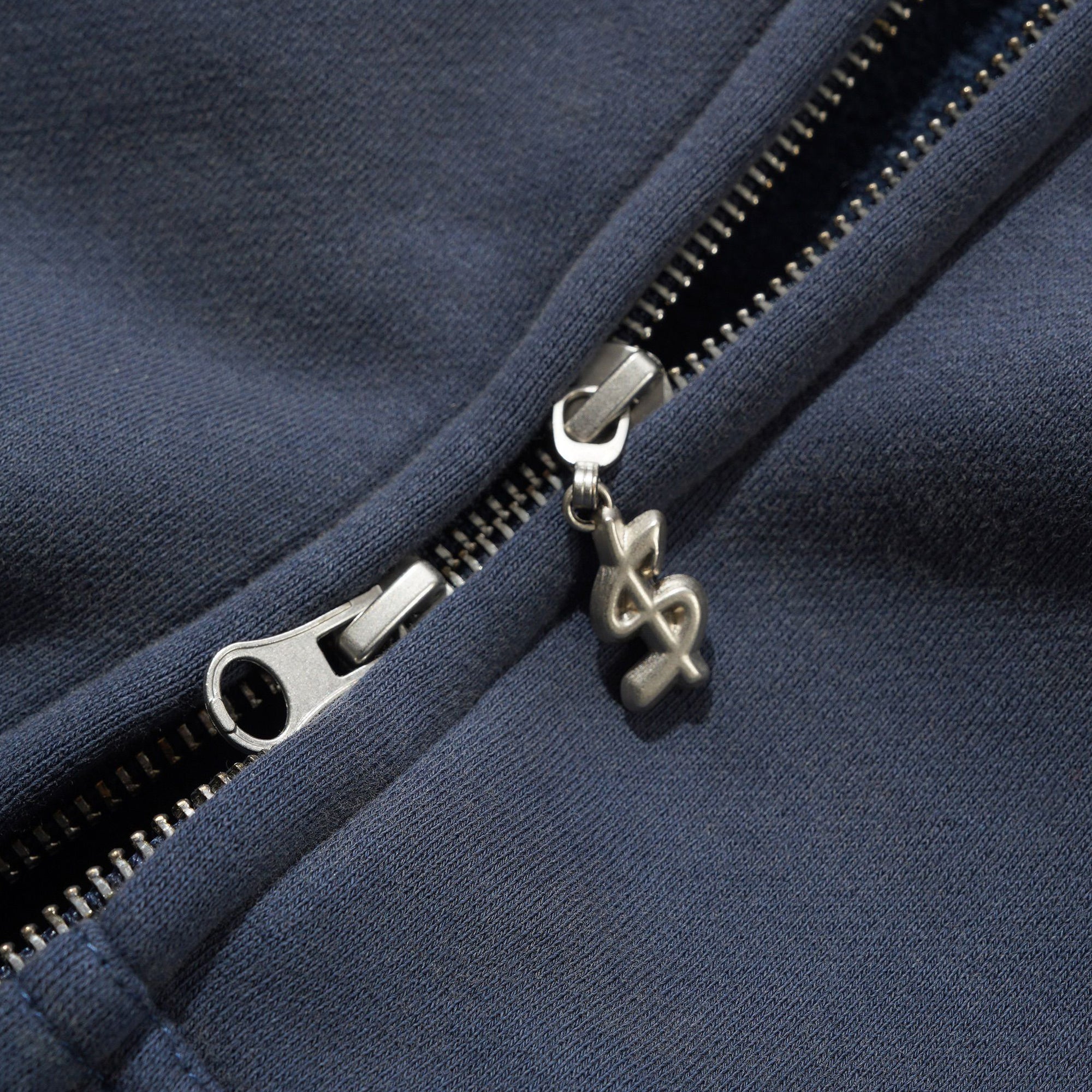 Cash Only Campus Zip-Thru Hood - Washed Navy