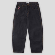 Cash Only Logo Baggy Denim Jeans - Washed Black