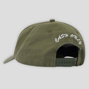 Cash Only Mobster 6 Panel Cap - Army