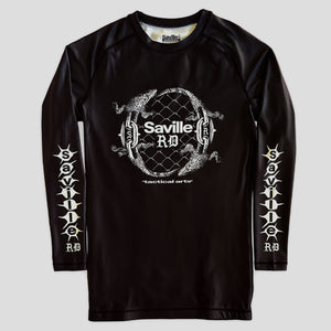 Saville Road Croclock Long-sleeve - Black / White